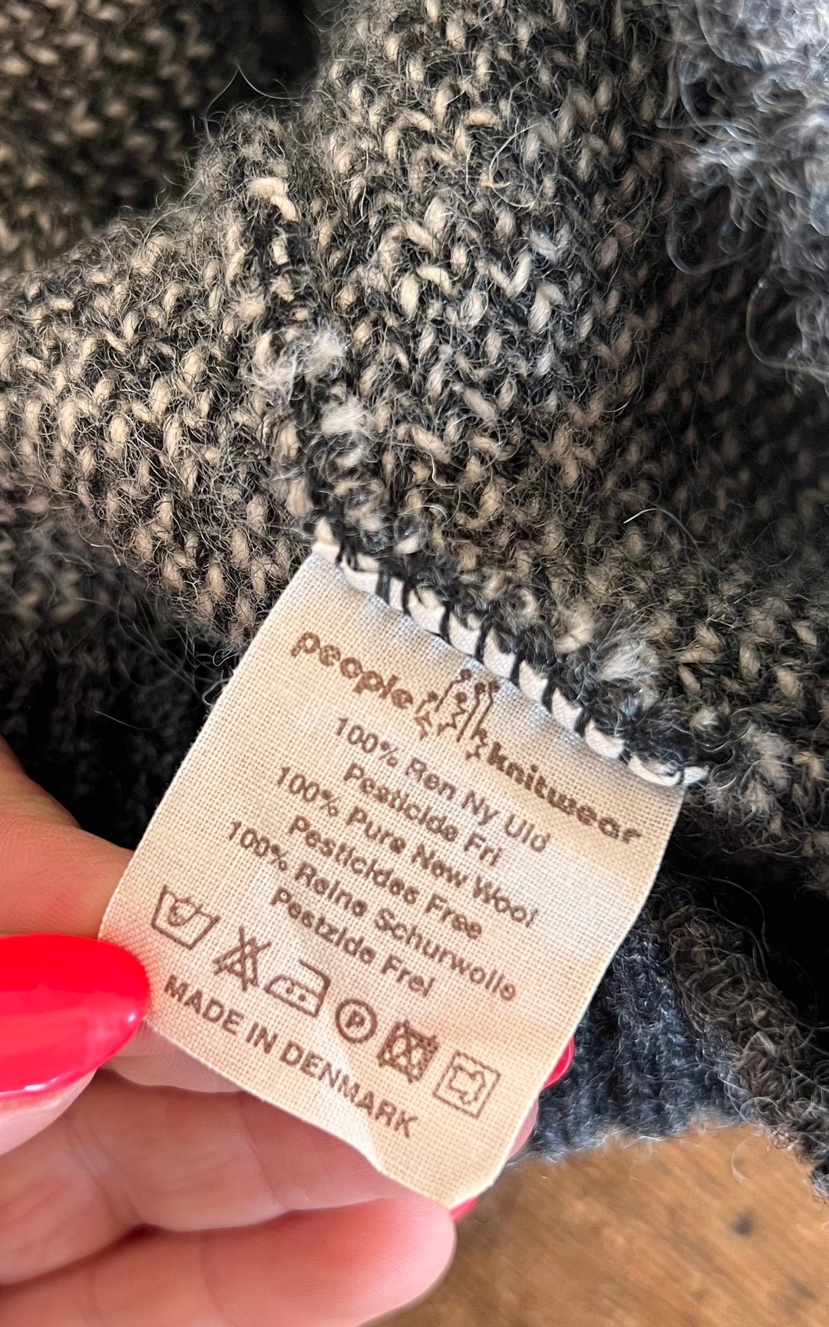 Vintage MENS People Knitwear Nordic Wool Half-Zip Sweater – Made in Denmark