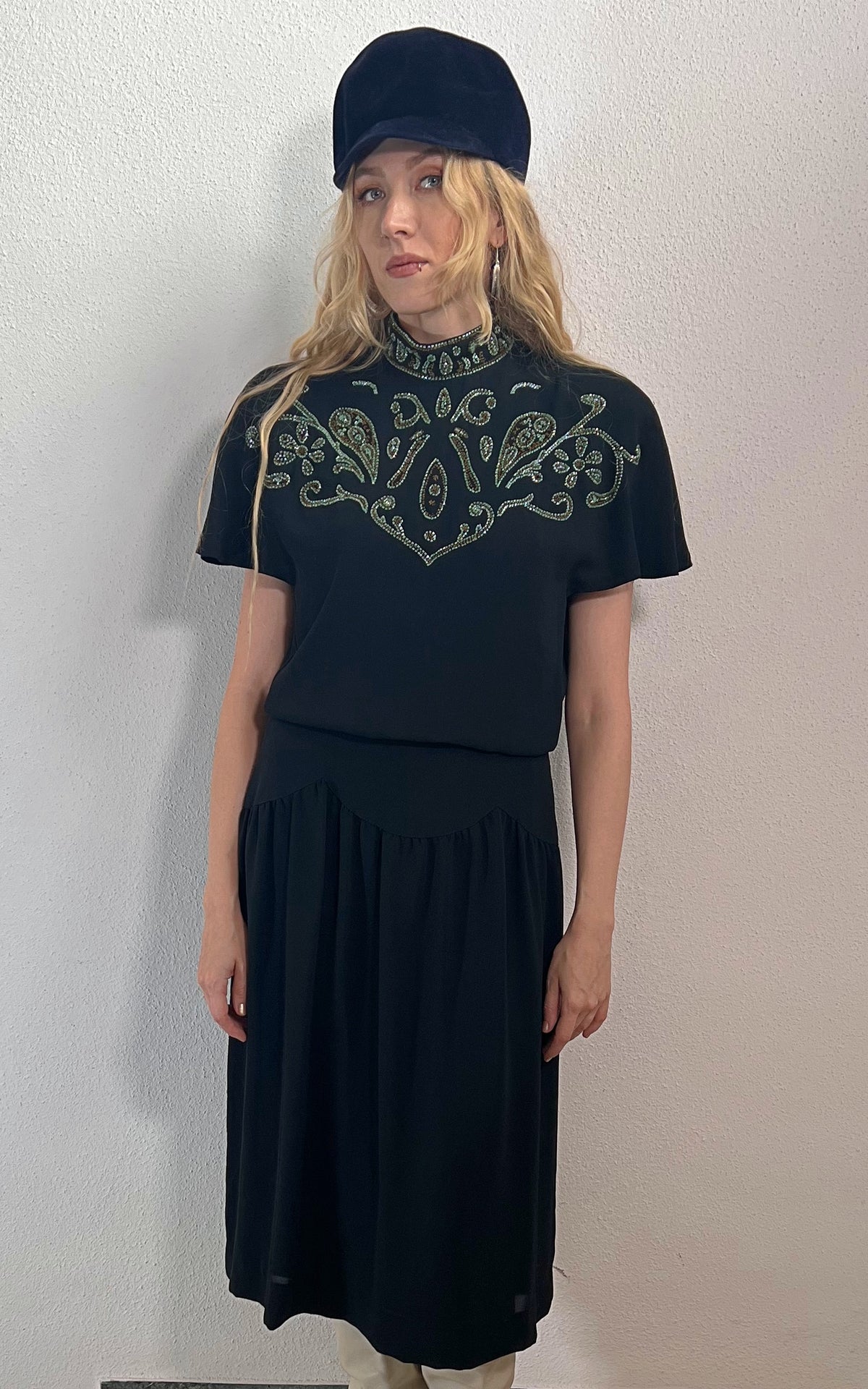 Vintage Yvette Paris Sequin Dress