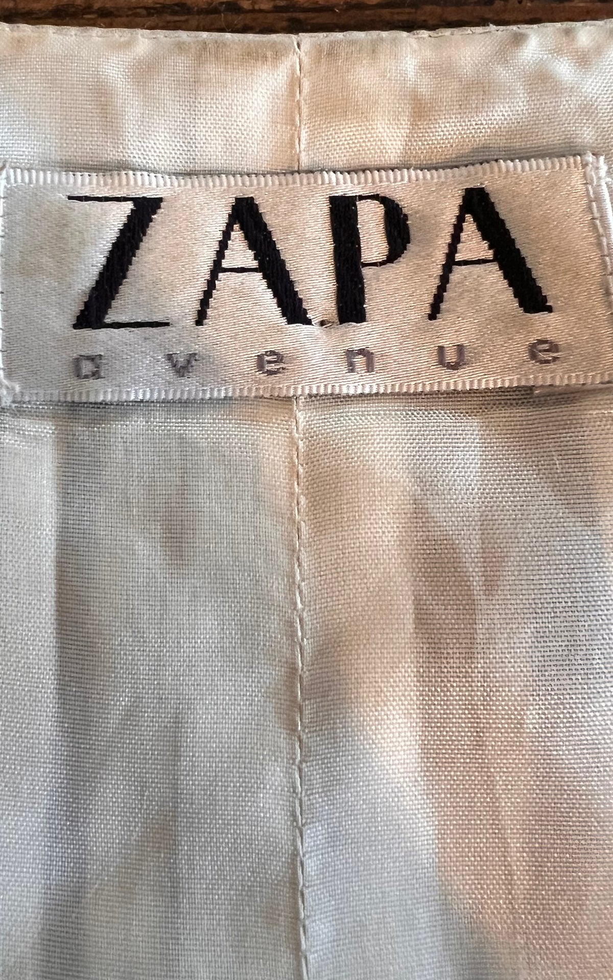 Vintage 90s Zapa 2 Piece Silk Ensemble