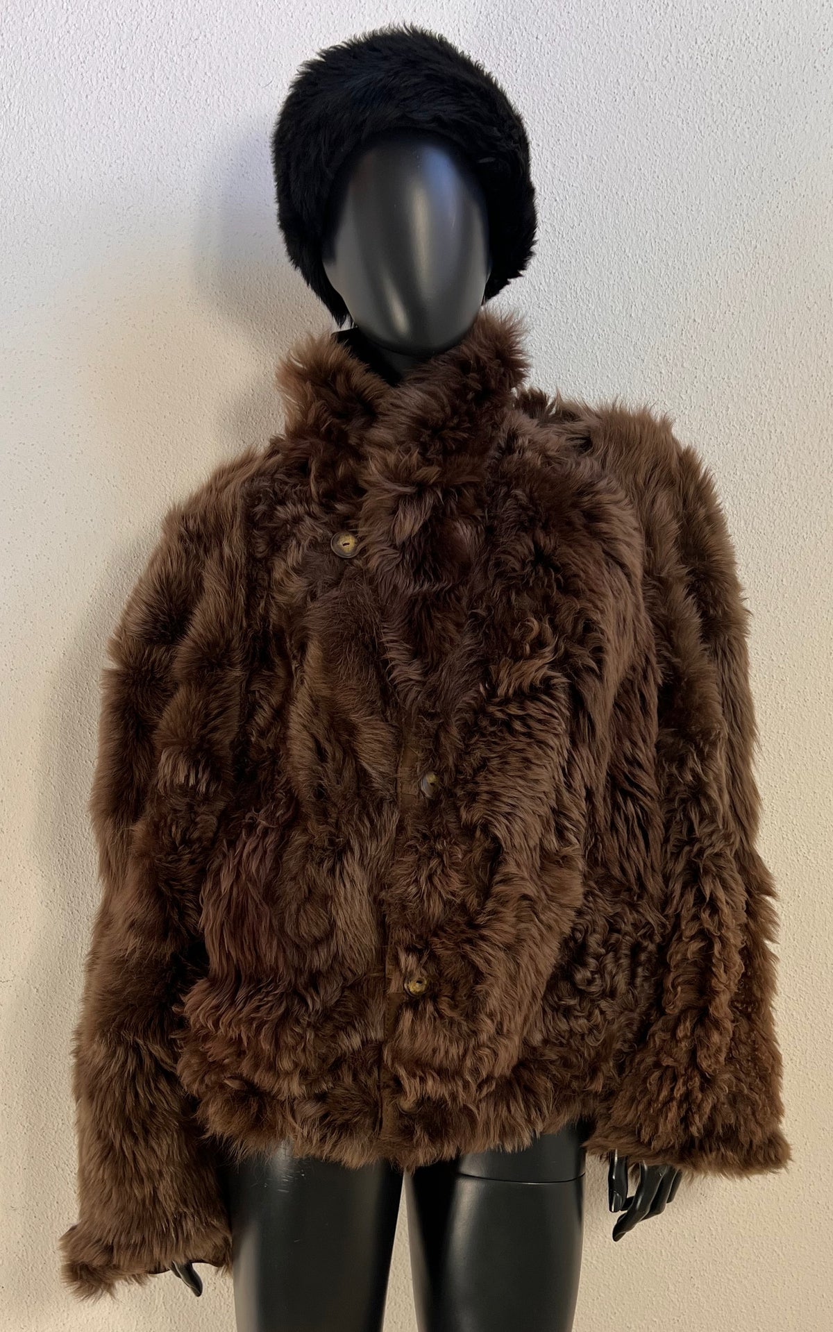 Reworked Curly Lamb Shearling Jacket