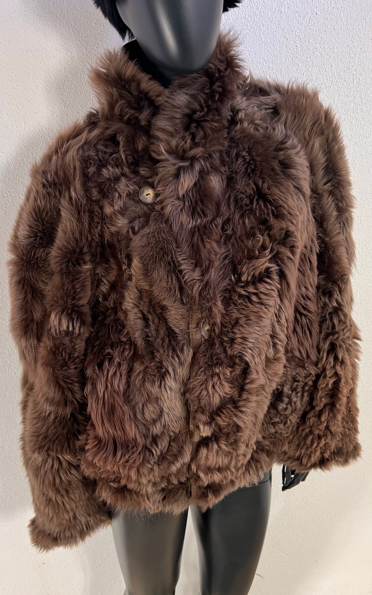 Reworked Curly Lamb Shearling Jacket