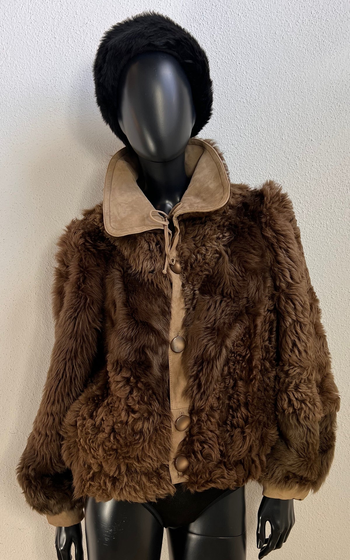 Reworked Curly Lamb Shearling Jacket