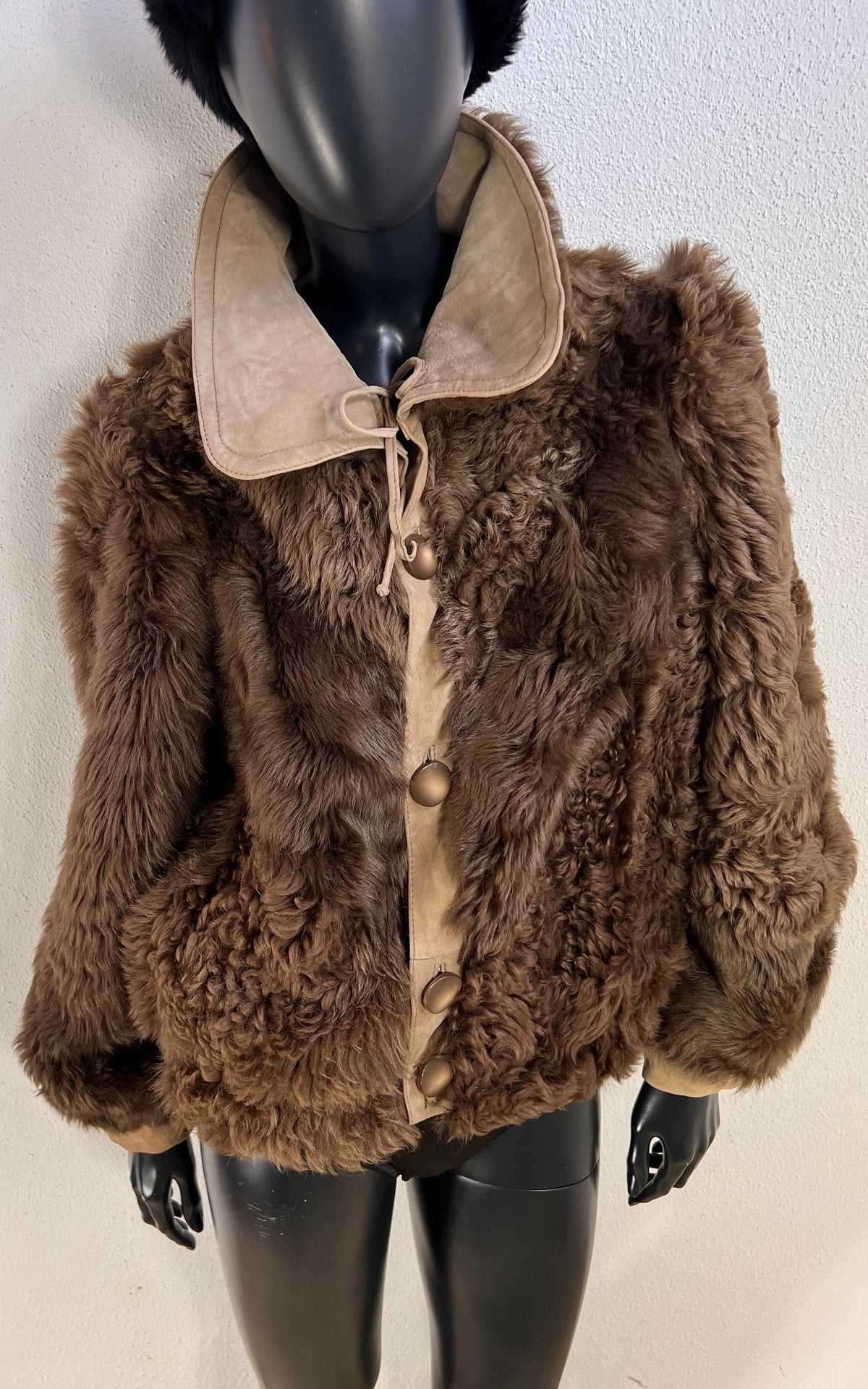 Reworked Curly Lamb Shearling Jacket