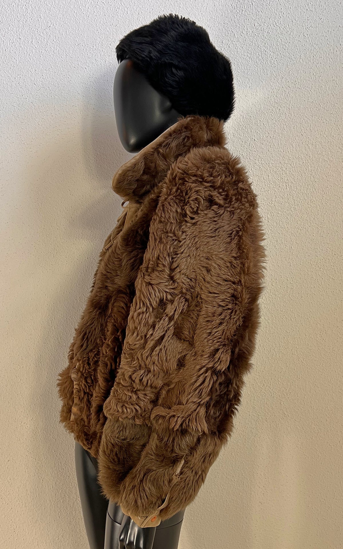 Reworked Curly Lamb Shearling Jacket
