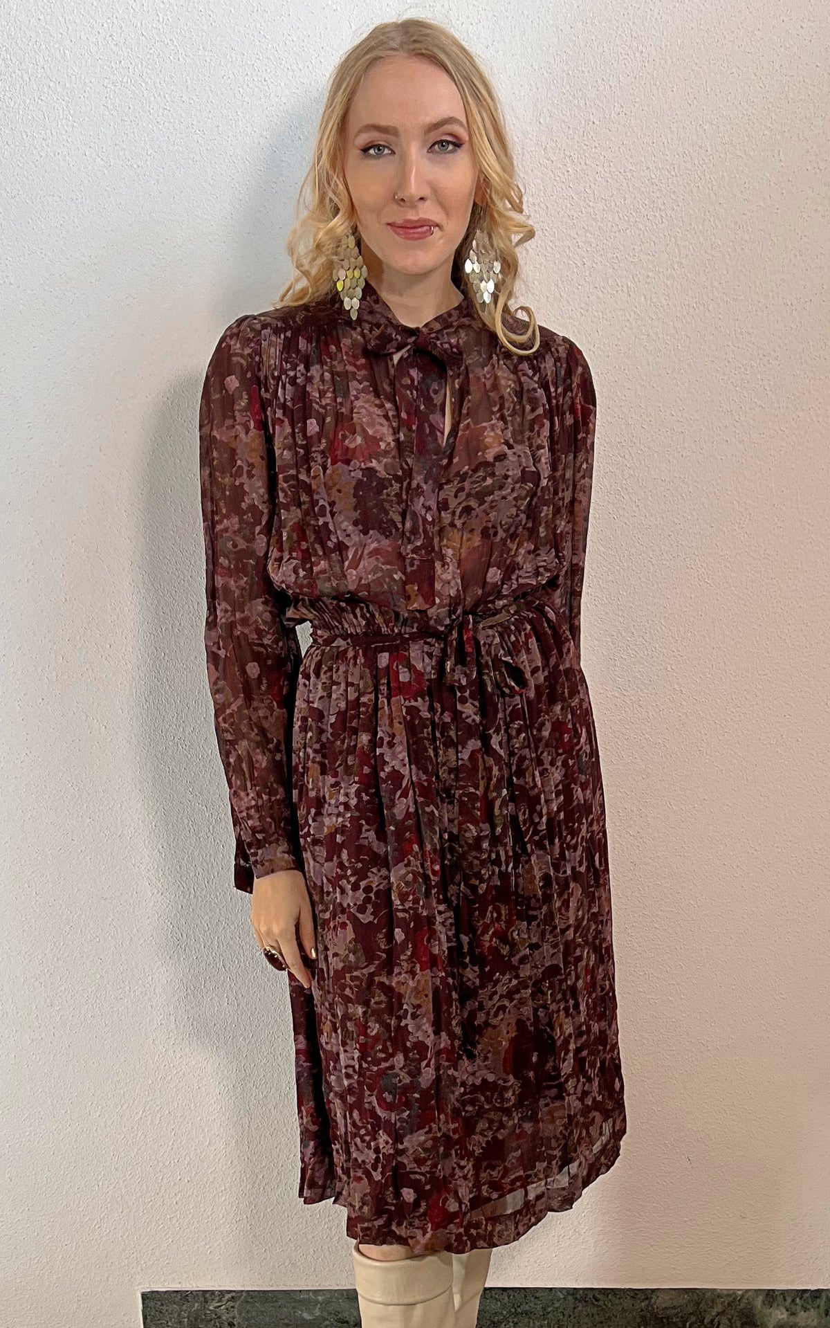 Vintage Pussy Bow Dress