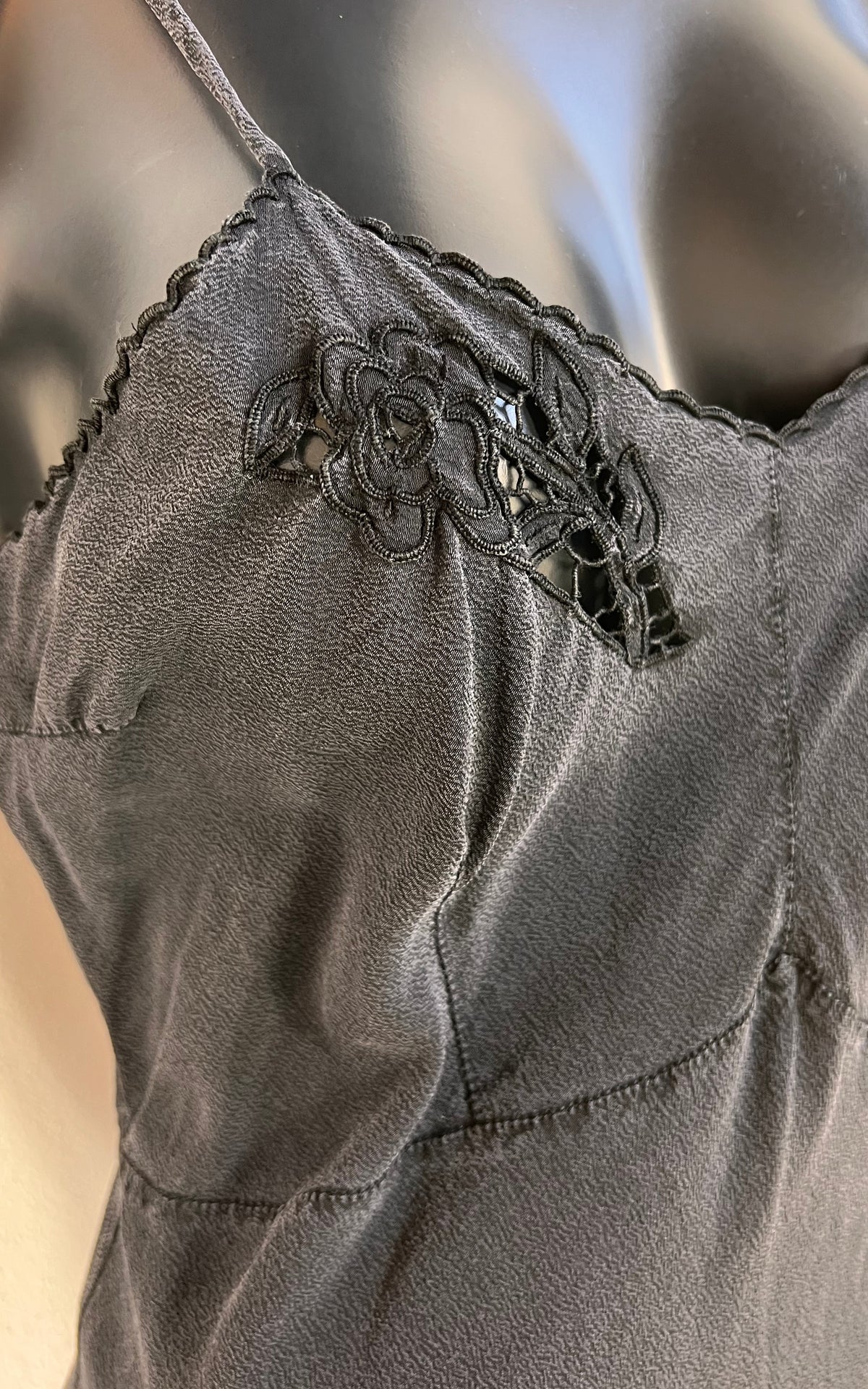 Vintage Washed Silk Slip Dress