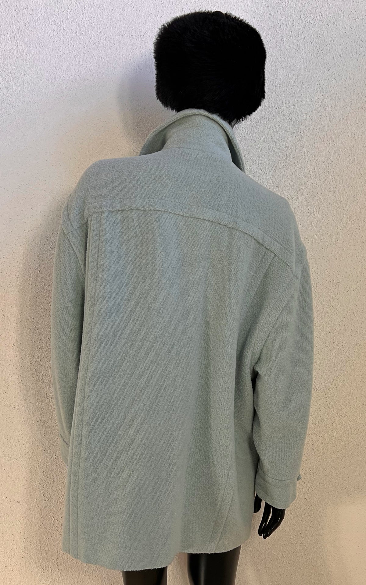 Vintage Escada by Margaretha Ley Alpaca &Wool Coat in Pale Mint
