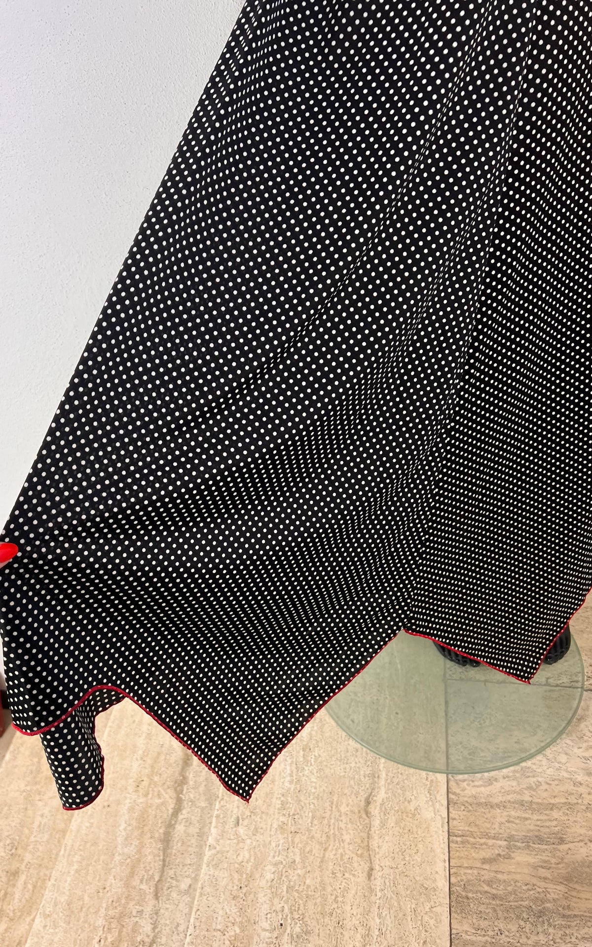 Vintage 70s Polka Dot Maxi Dress
