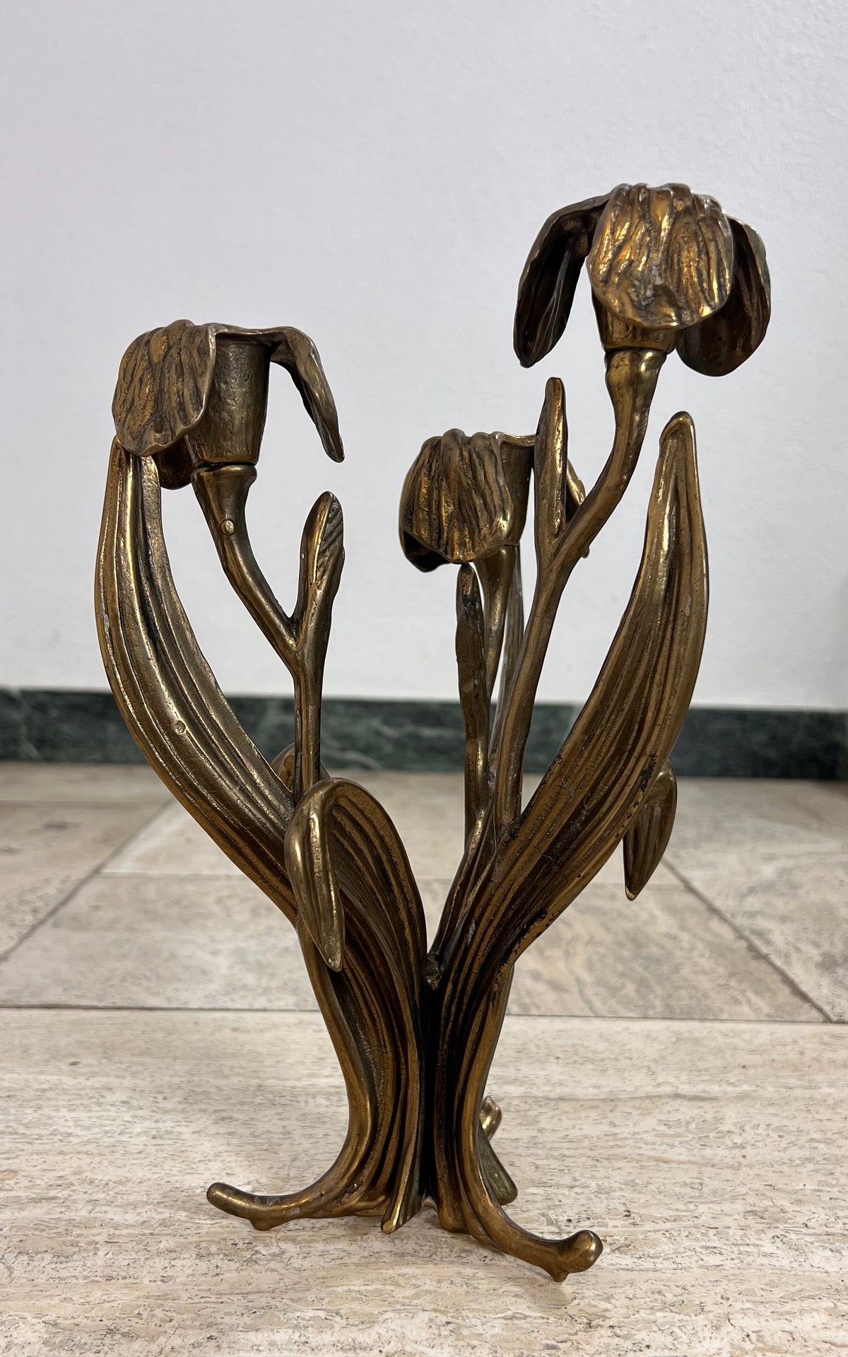 Italian Brass Candleholder by Antonella Saviato - 1960s