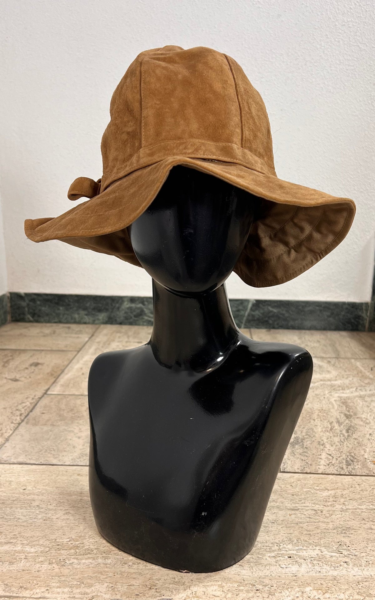 Vintage 1970s Suede Floppy Hat