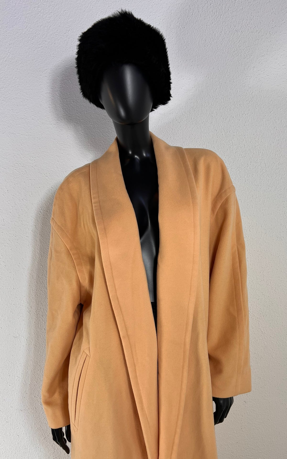 Vintage Escada by Margaretha Ley Apricot Coat – 100% Virgin Wool
