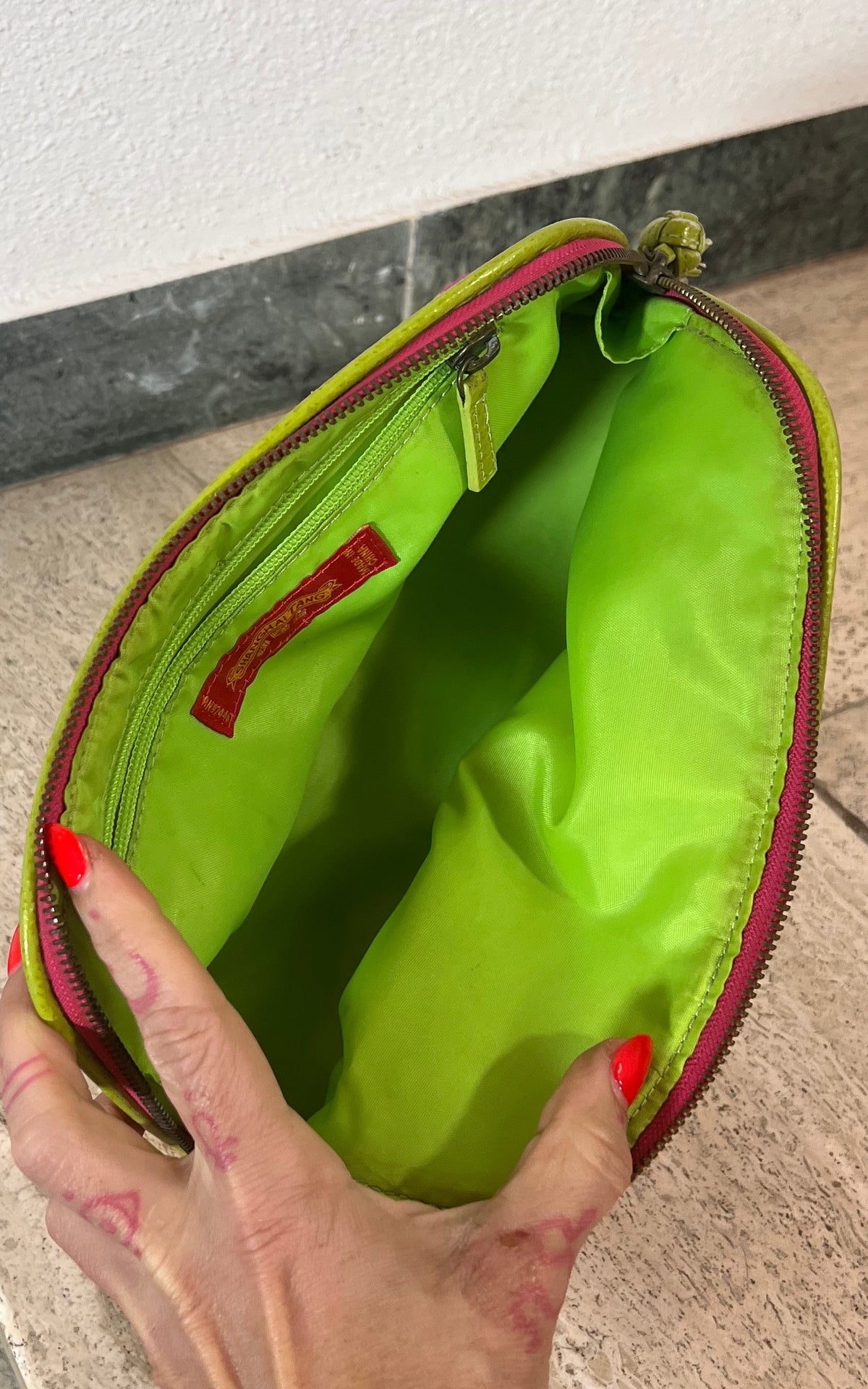 Vintage 70s Towelling Cosmetic Pouch