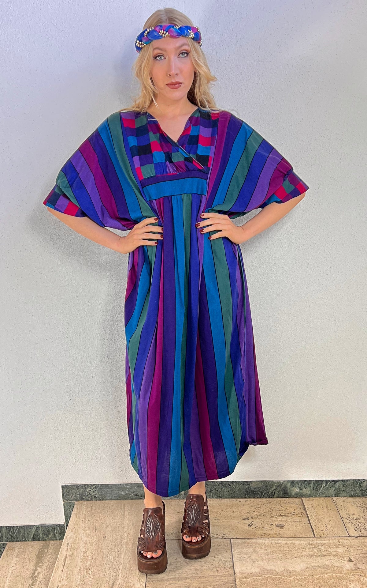 Vintage Alba Moda Caftan Dress