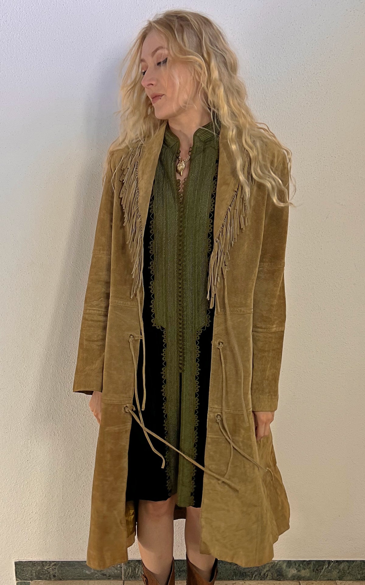 Vintage 90s Morgan de Toi Suede Coat