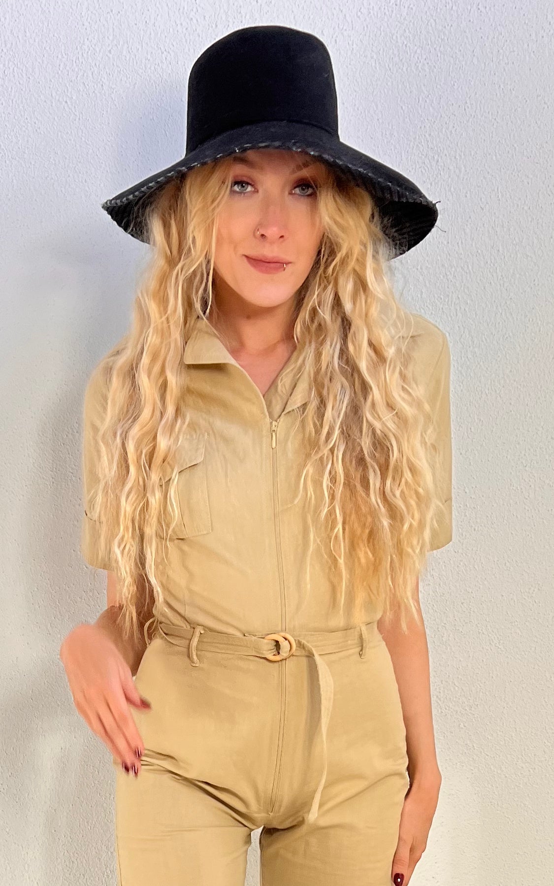Vintage 70s Safari Jumpsuit