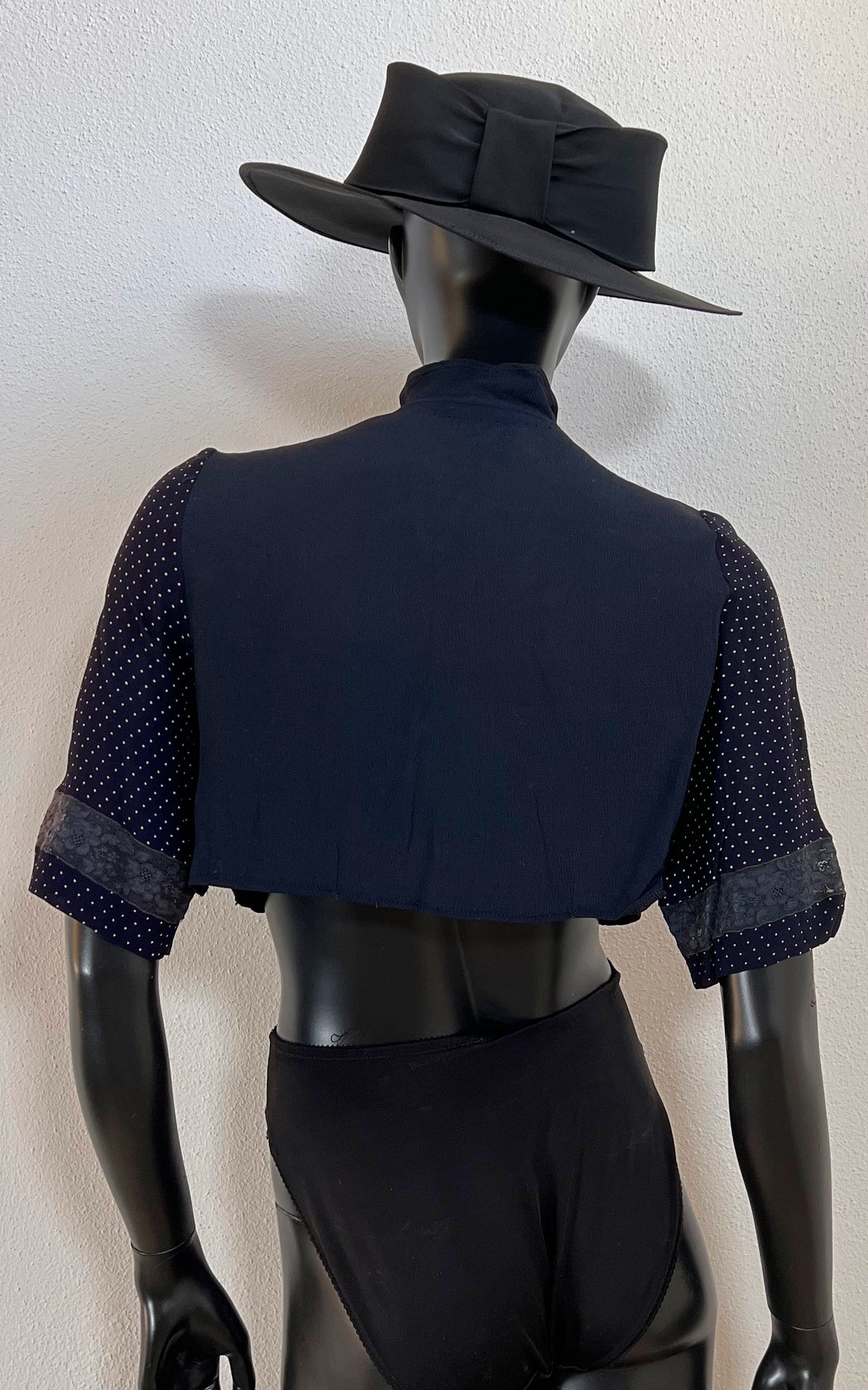 Vintage 30s Reworked Crop Top