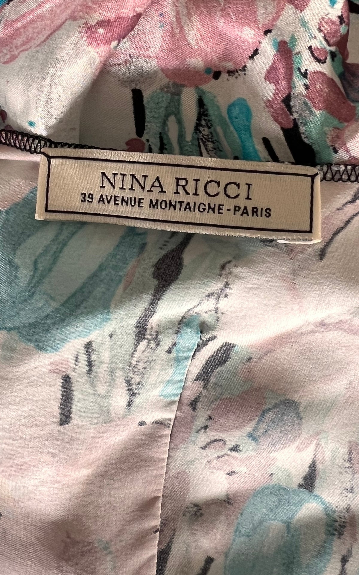 Romantik Floral Silk Nina Ricci Dress