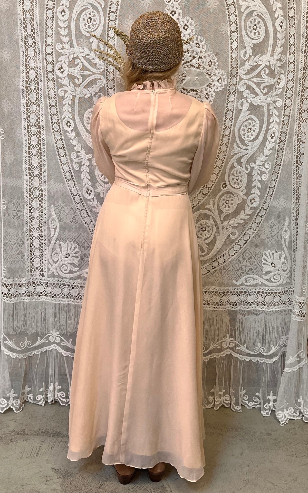 Lovely Vintage 70s Wedding Dress