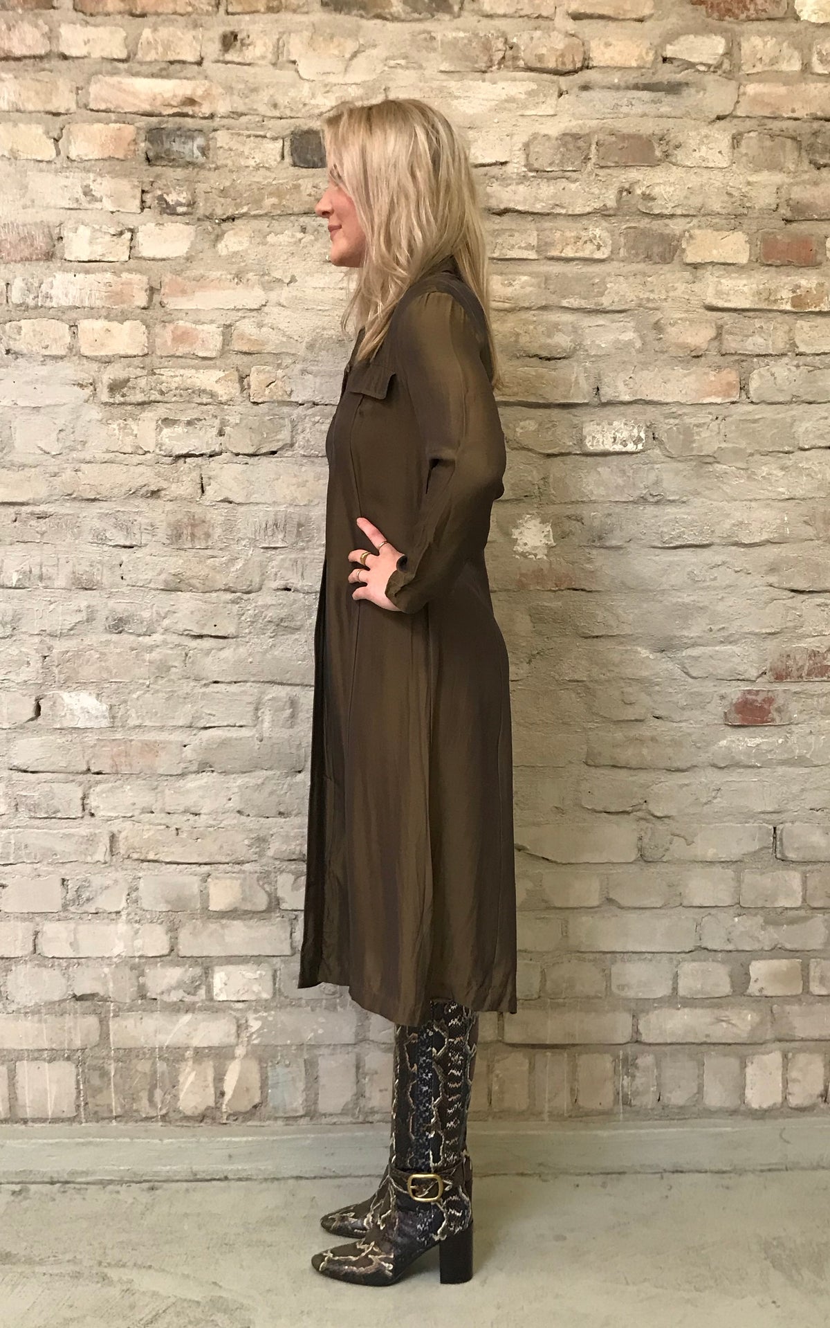 Vintage 90s Longblouse Iridescent Colour